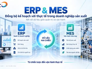 ERP và MES: Đồng bộ kế hoạch với thực tế trong doanh nghiệp sản xuất 